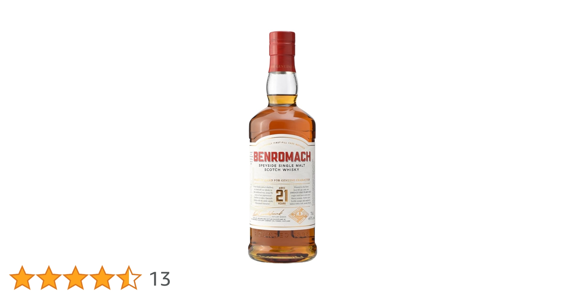 Amazon.co.jp: ベンロマック 21年 [ ウイスキー シングルモルト 700ml